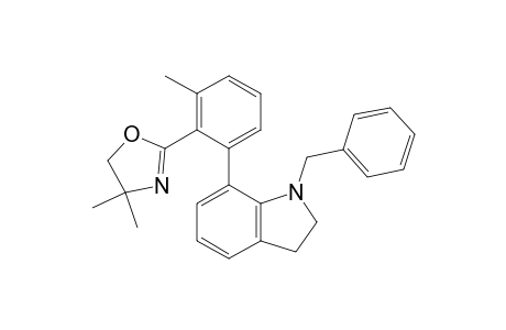 N-Benzyl-7-[3-methyl-2-(4,4-dimethyloxazolin-2-yl)phenyl]indoline