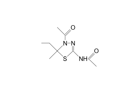 N-(4-acetyl-5-ethyl-5-dimethyl-deltasquare-1,3,4-thiadiazolin-2-yl]acetamide