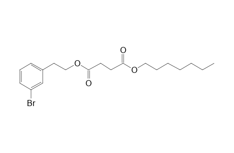 Succinic acid, 3-bromophenethyl heptyl ester