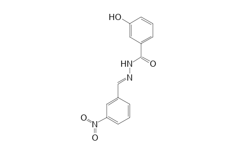 3-Hydroxy-N'-[(E)-(3-nitrophenyl)methylidene]benzohydrazide