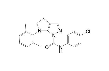 4H-Pyrrolo[2,3-c]pyrazole-1-carboxamide, 6-(2,6-dimethylphenyl)-5,6-dihydro-N-(4-chlorophenyl)-