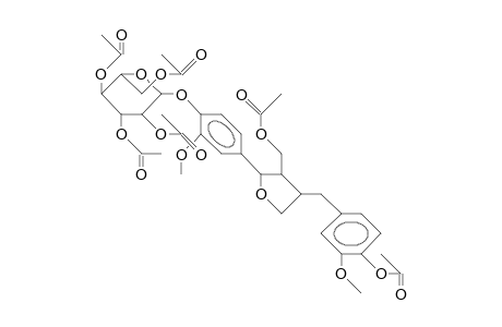 4-(.beta.-D-Glucopyranosyloxy)-larciresinol-hexaacetate