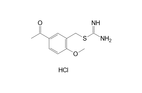 2-(5-acetyl-2-methoxybenzyl)-2-thiopseudourea, monohydrochloride