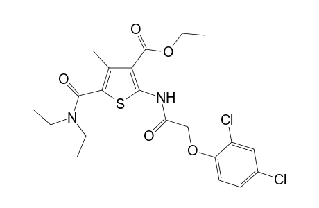 2-[[2-(2,4-dichlorophenoxy)-1-oxoethyl]amino]-5-[diethylamino(oxo)methyl]-4-methyl-3-thiophenecarboxylic acid ethyl ester