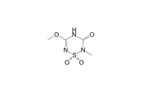 5-methoxy-2-methyl-2H-1,2,4,6-thiatriazin-3(4H)-one, 1,1-dioxide