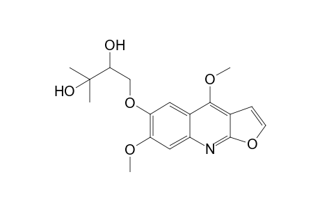 6-(2'-HYDROXY-3'-HYDROXYPRENYLOXY)-4,7-DIMETHOXYFUROQUINOLINE