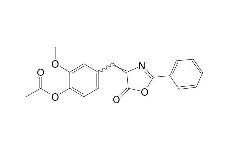 2-phenyl-4-vanillylidene-2-oxazoline-5-one, acetate(ester)