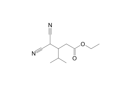 Ethyl 4,4-dicyano-3-isopropylbutyrate