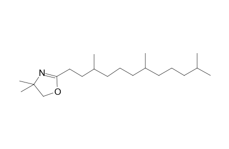 4,8,12-Trimethyltridecanoic acid, dmox derivative