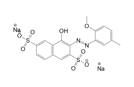 2,6-Naphthalenedisulfonic acid, 4-hydroxy-3-[(2-methoxy-5-methylphenyl)azo]-, disodium salt