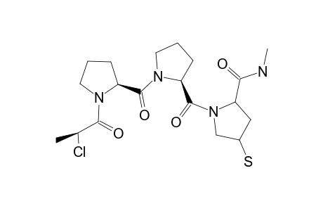 (2S,4S)-N-[(2S)-N-[(2S)-N-[(2S)-2-CHLOROPROPIONYL]-PROLYL]-PROLYL]-4-MERCAPTOPROLINE-METHYLAMIDE