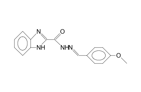 N-(4-METHOXYBENZYLIDEN)-BENZIMIDAZOL-2-CARBONSAEUREHYDRAZIDE