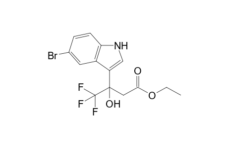 3-(5-bromo-1H-indol-3-yl)-4,4,4-trifluoro-3-hydroxy-butyric acid ethyl ester