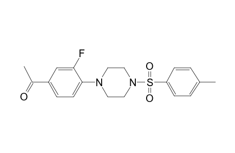 ethanone, 1-[3-fluoro-4-[4-[(4-methylphenyl)sulfonyl]-1-piperazinyl]phenyl]-