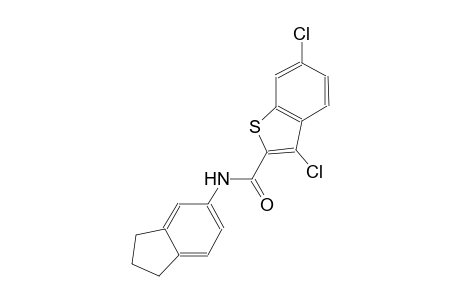 3,6-dichloro-N-(2,3-dihydro-1H-inden-5-yl)-1-benzothiophene-2-carboxamide
