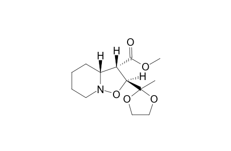 endo-Methyl (2RS,3RS,3aSR)-2-(1,1-ethylenedioxy)ethylhexahydro-2H-isoxazolo[2,3-a]pyridine-3-carboxylate