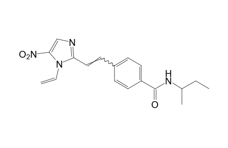 N-sec-butyl-p-[2-(5-nitro-1-vinylimidazol-2-yl)vinyl]benzamide
