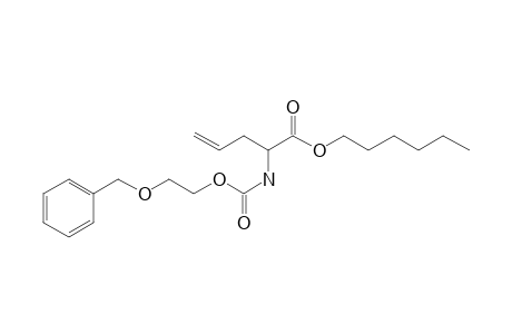 2-Aminopent-4-enoic acid, N-(2-benzyloxyetoxycarbonyl)-, hexyl ester