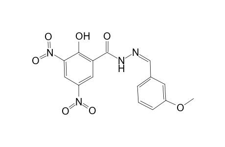 2-Hydroxy-N'-[(3-methoxyphenyl)methylidene]-3,5-dinitrobenzohydrazide
