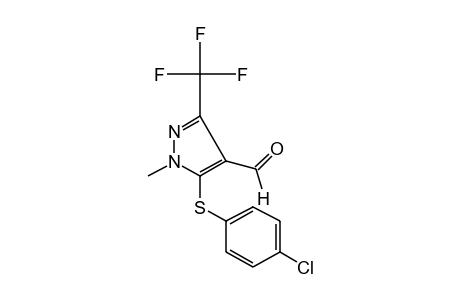 5-[(p-CHLOROPHENYL)THIO]-1-METHYL-3-(TRIFLUOROMETHYL)PYRAZOLE-4-CARBOXALDEHYDE
