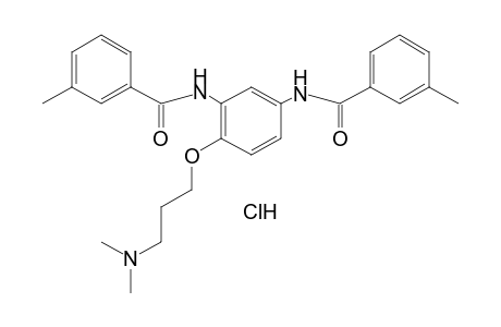 N,N'-{4-[3-(dimethylamino)propoxy]-m-phenylene}bis-m-toluamide, monohydrochloride