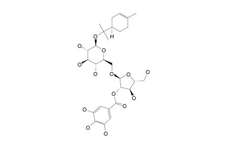 (R)-ALPHA-TERPINYL-[ALPHA-L-(2-O-GALLOYL)-ARABINOFURANOSYL]-(1->6)-BETA-D-GLUCOPYRANOSIDE