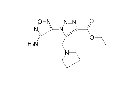 Ethyl 1-(4-amino-1,2,5-oxadiazol-3-yl)-5-(1-pyrrolidinylmethyl)-1H-1,2,3-triazole-4-carboxylate