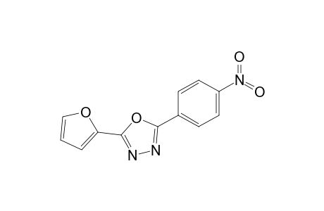 2-[4'-Nitroophenyl]-5-(2'-furyl)-1,3,4-oxadiazole