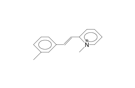 N-Methyl-2-(3-methyl-styryl)-pyridinium cation