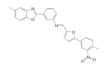 3-(5-Methyl-2-benzoxazolyl)-N-[5-(3-nitro-p-tolyl)furfurylidene]aniline