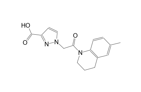 1H-pyrazole-3-carboxylic acid, 1-[2-(3,4-dihydro-6-methyl-1(2H)-quinolinyl)-2-oxoethyl]-