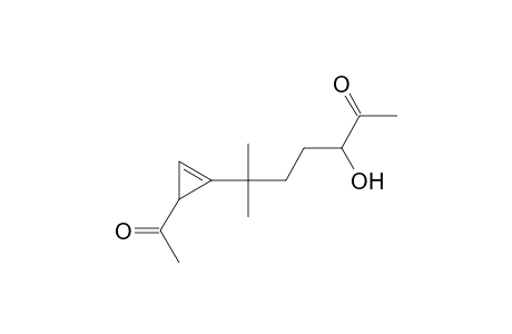 2-Heptanone, 6-(3-acetyl-1-cyclopropen-1-yl)-3-hydroxy-6-methyl-, (R*,R*)-