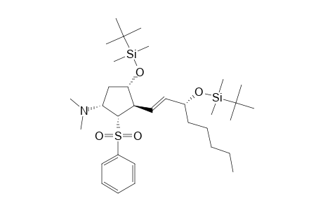 (1S,2R,3S,4R)-CIS-4-(TERT.-BUTYLDIMETHYLSILOXY)-TRANS-3-[(E,S)-3'-(TERT.-BUTYLDIMETHYLSILOXY)-1'-OCTENYL]-1-(DIMETHYLAMINO)-CIS-2-(PHENYLSULFONYL)-CYCLOPENTAN;