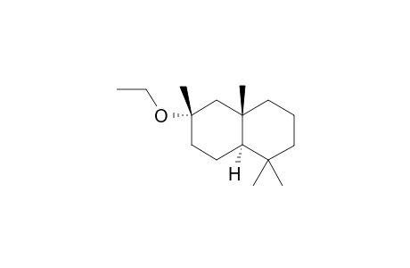 (+-)-6.alpha.-ethoxy-1,2,3,4,4a,5,6,7,8,8a.alpha.-decahydro-1,1,4a.beta.,6.beta.-tetramethylnaphthalene