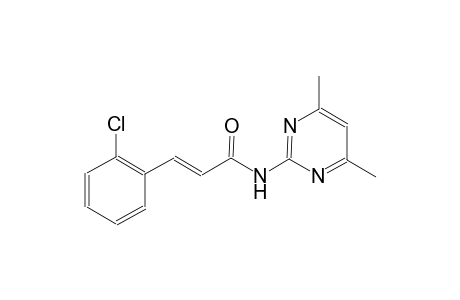 (2E)-3-(2-chlorophenyl)-N-(4,6-dimethyl-2-pyrimidinyl)-2-propenamide