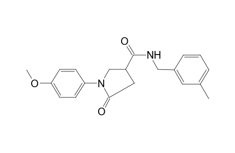 1-(4-Methoxy-phenyl)-5-oxo-pyrrolidine-3-carboxylic acid 3-methyl-benzylamide
