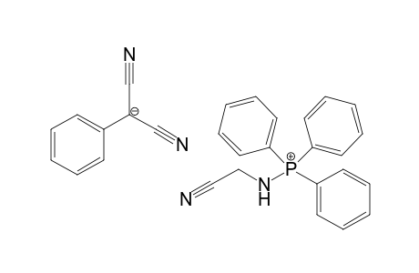 (Triphenylphosphonylaminoacetanitrile)phenylmalononitrile salt