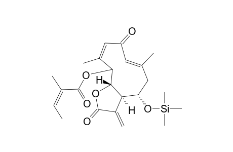 (3ar,4S,6E,9Z,11As)-4-hydroxy-6,10-dimethyl-3-methylidene-2,8-dioxo-2,3,3A,4,5,8,11,11A-octahydrocyclodeca[B]furan-11-yl (2Z)-2-methylbut-2-enoate, tms