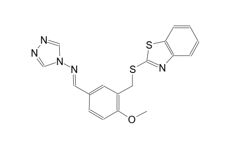 N-((E)-{3-[(1,3-benzothiazol-2-ylsulfanyl)methyl]-4-methoxyphenyl}methylidene)-4H-1,2,4-triazol-4-amine