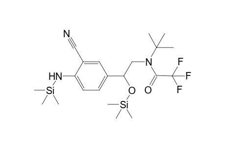 Cimbuterol, N-TFA, N',O-bis-TMS