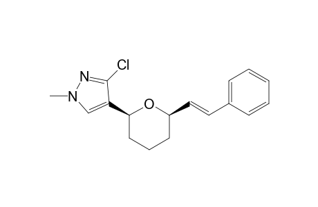 (E)-3-Chloro-1-methyl-4-(2S,6R)-(6-styryltetrahydro-2H-pyran-2-yl)-1H-pyrazole