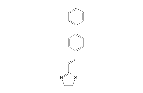 2-[(E)-2-(4-PHENYLPHENYL)-ETHENYL]-4,5-DIHYDRO-1,3-THIAZOLE