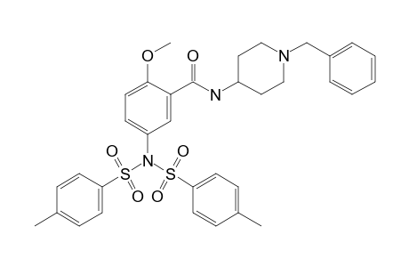 N-(1'-Benzyl-4'-piperidinyl)-2-methoxy-5-[N,N-bis(4''-toluenesulfonyl)amino]benzamide