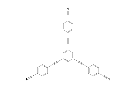 2,4,6-tris(4'-Ethynylbenzonitrile)-toluene