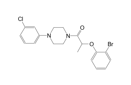 1-[2-(2-Bromophenoxy)propanoyl]-4-(3-chlorophenyl)piperazine