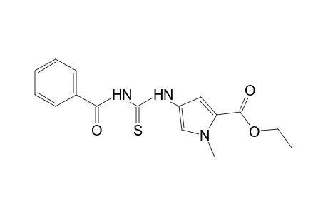 4-(3-benzoyl-2-thioureido)-1-methylpyrrole-2-carboxylic acid, ethyl ester