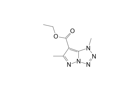 1,6-dimethyl-1H-pyrazolo[1,5-d]tetrazole-7-carboxylic acid, ethyl ester