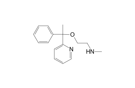 Methyl-[2-[1-phenyl-1-(2-pyridyl)ethoxy]ethyl]amine
