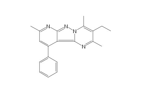 3-ETHYL-10-PHENYL-2,4,8-TRIMETHYLPYRIDO[2',3':2,3]PYRAZOLO[1,5-a]PYRIMIDINE