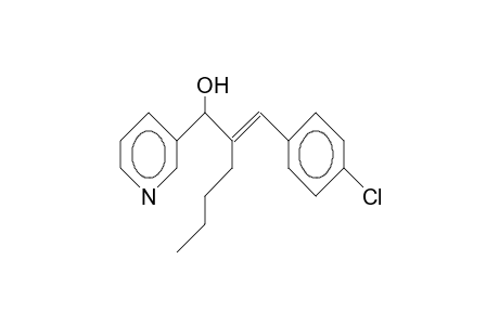 1-(3-Pyridyl)-2-anti-(4-chloro-benzylidene)-1-hexanol